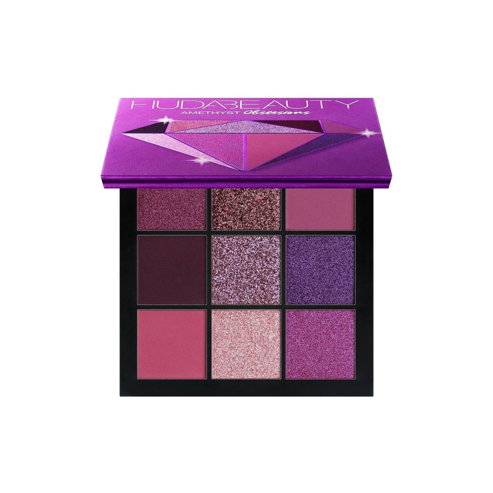 Palette eyeshadow huda beauty amethyst obsessions