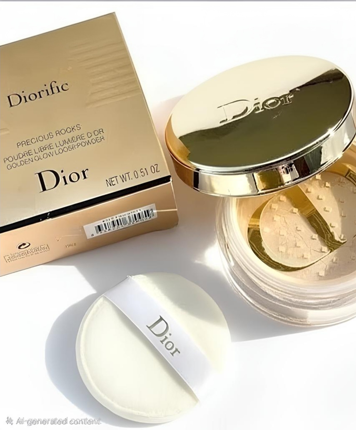 Dior golden glow loose powder 001