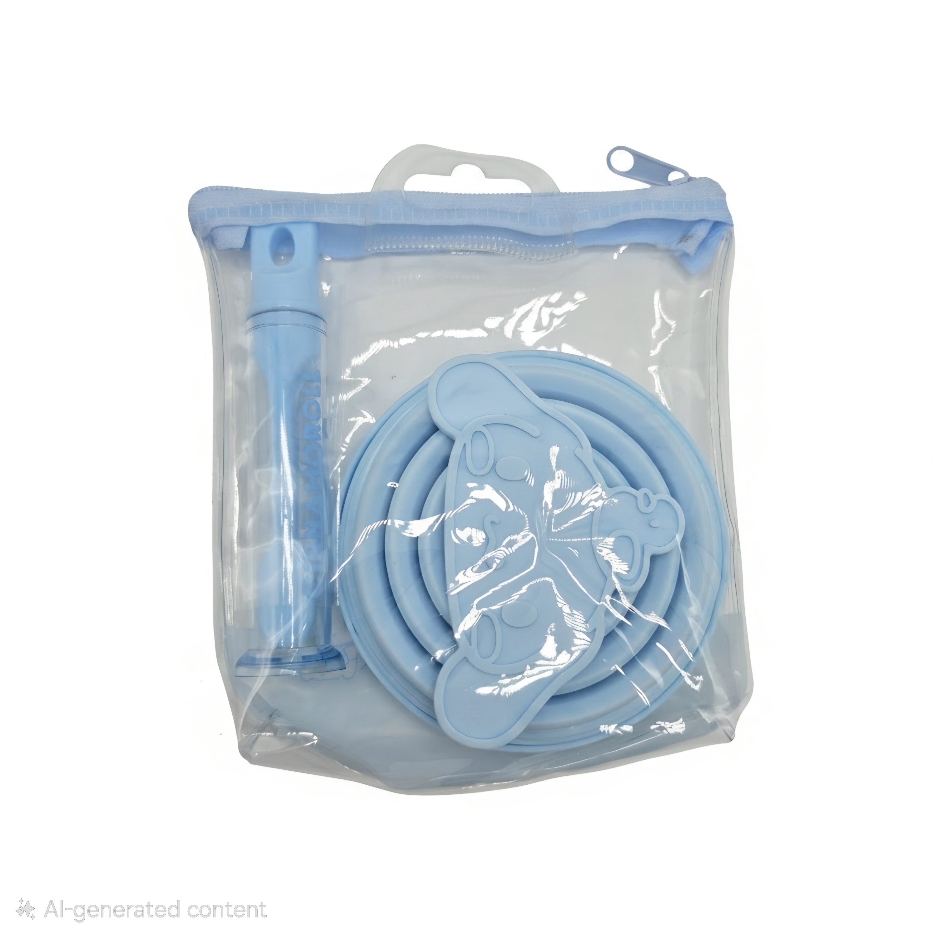 Miniso Sanrio Cinnamoroll Foldable Cup Toiletries Set, Soft brush