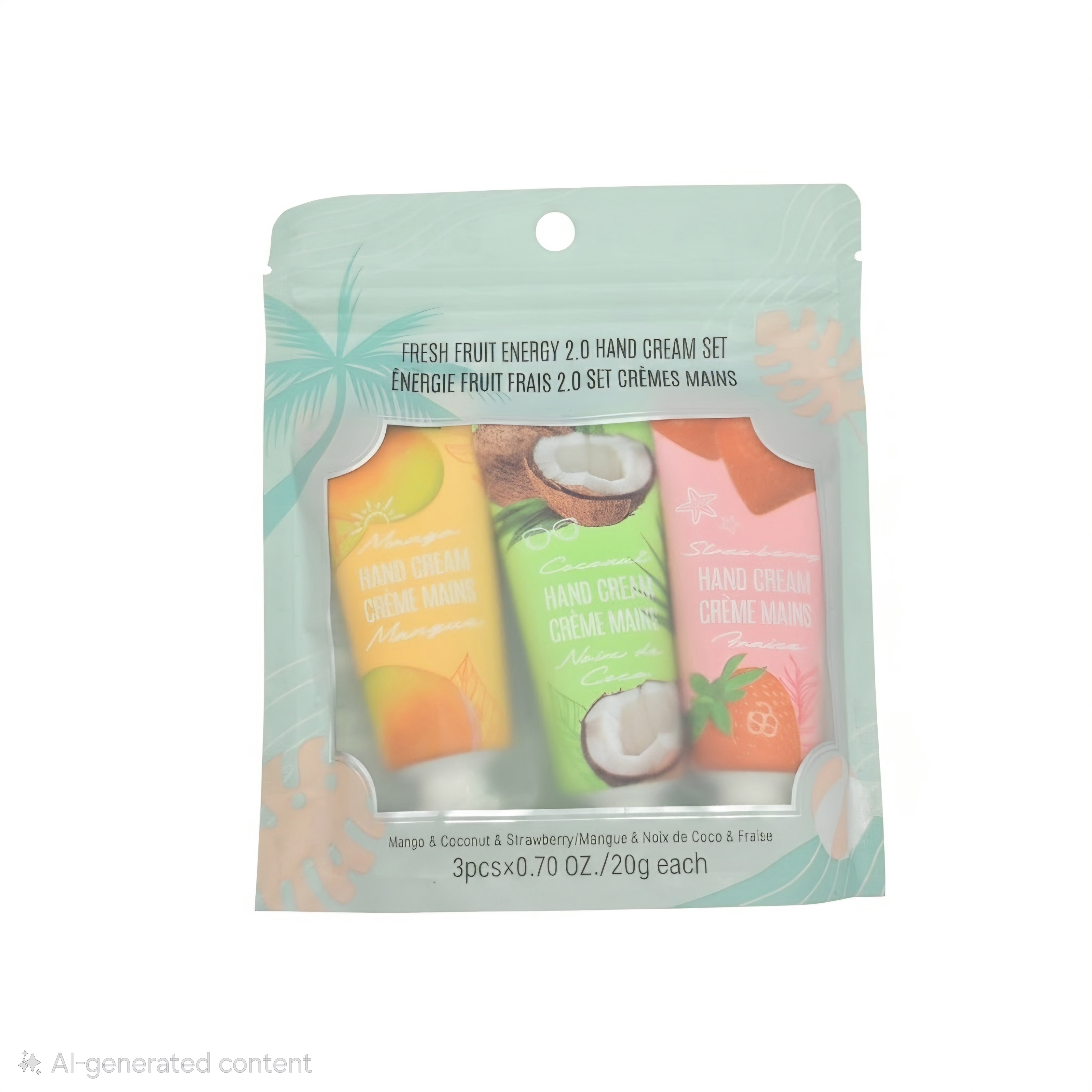 Hand cream mango & coconut & strawberry