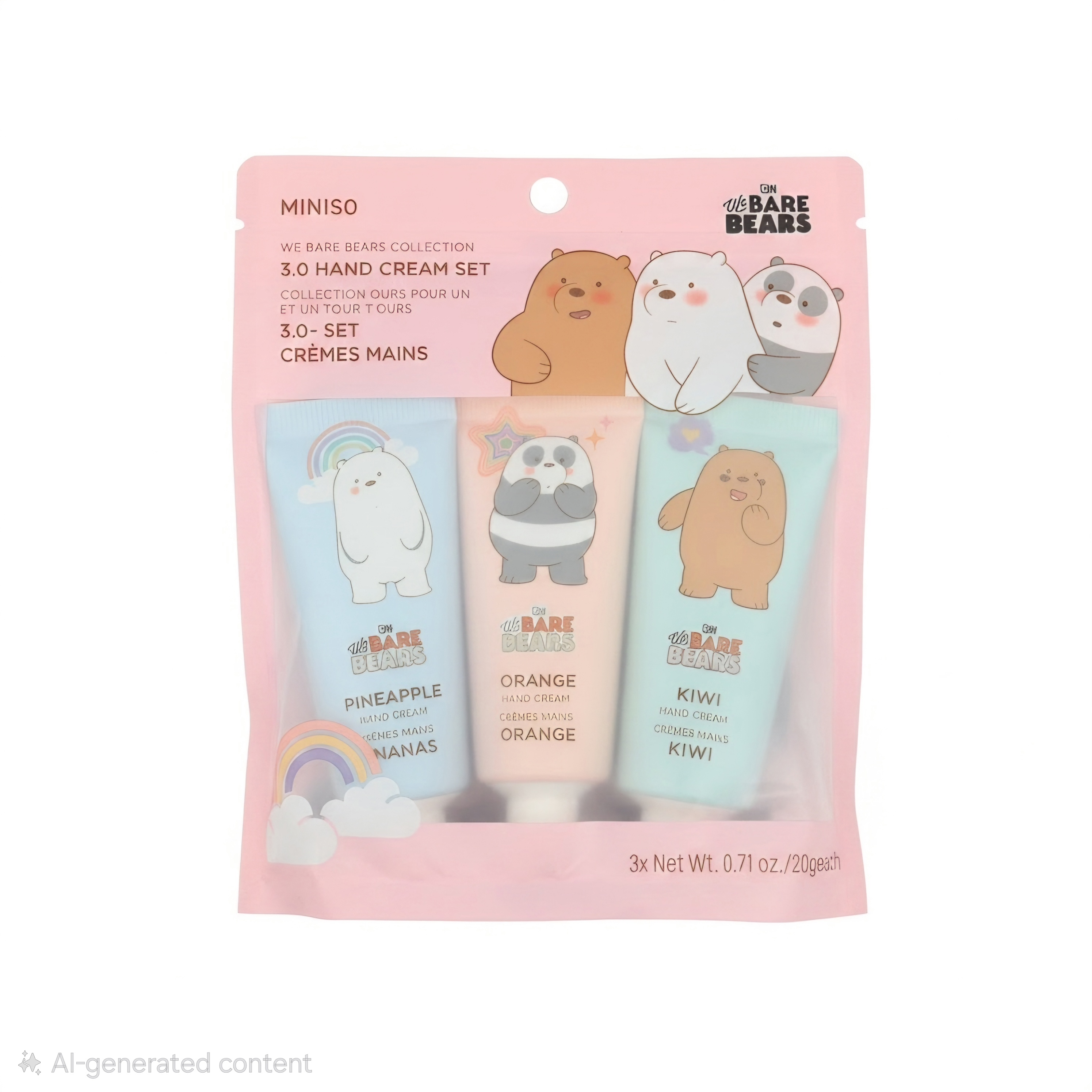 Hand cream pineapple & orange & kiwi