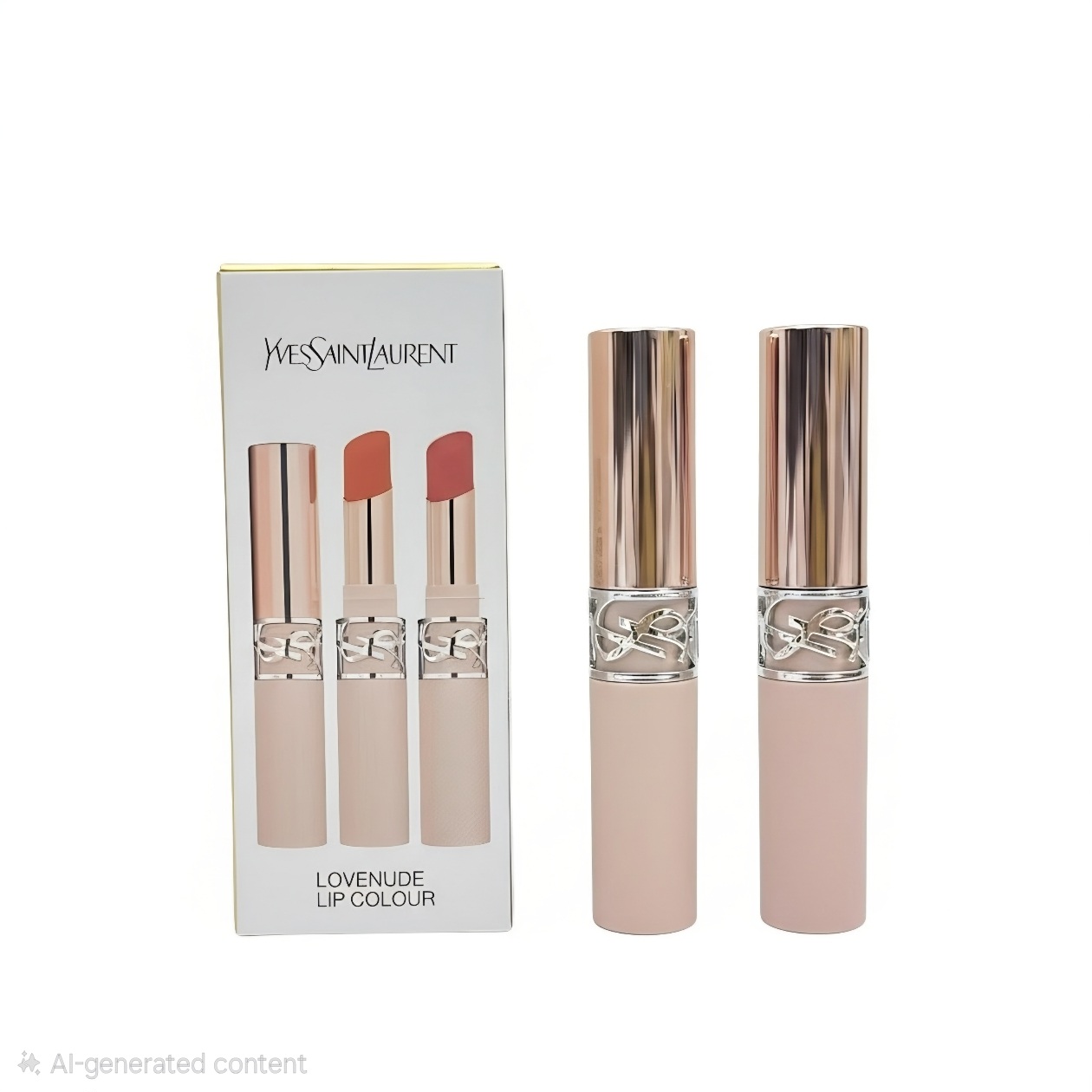 Ysl lovenude lip blusher 3 taupe flirt 4 red handed